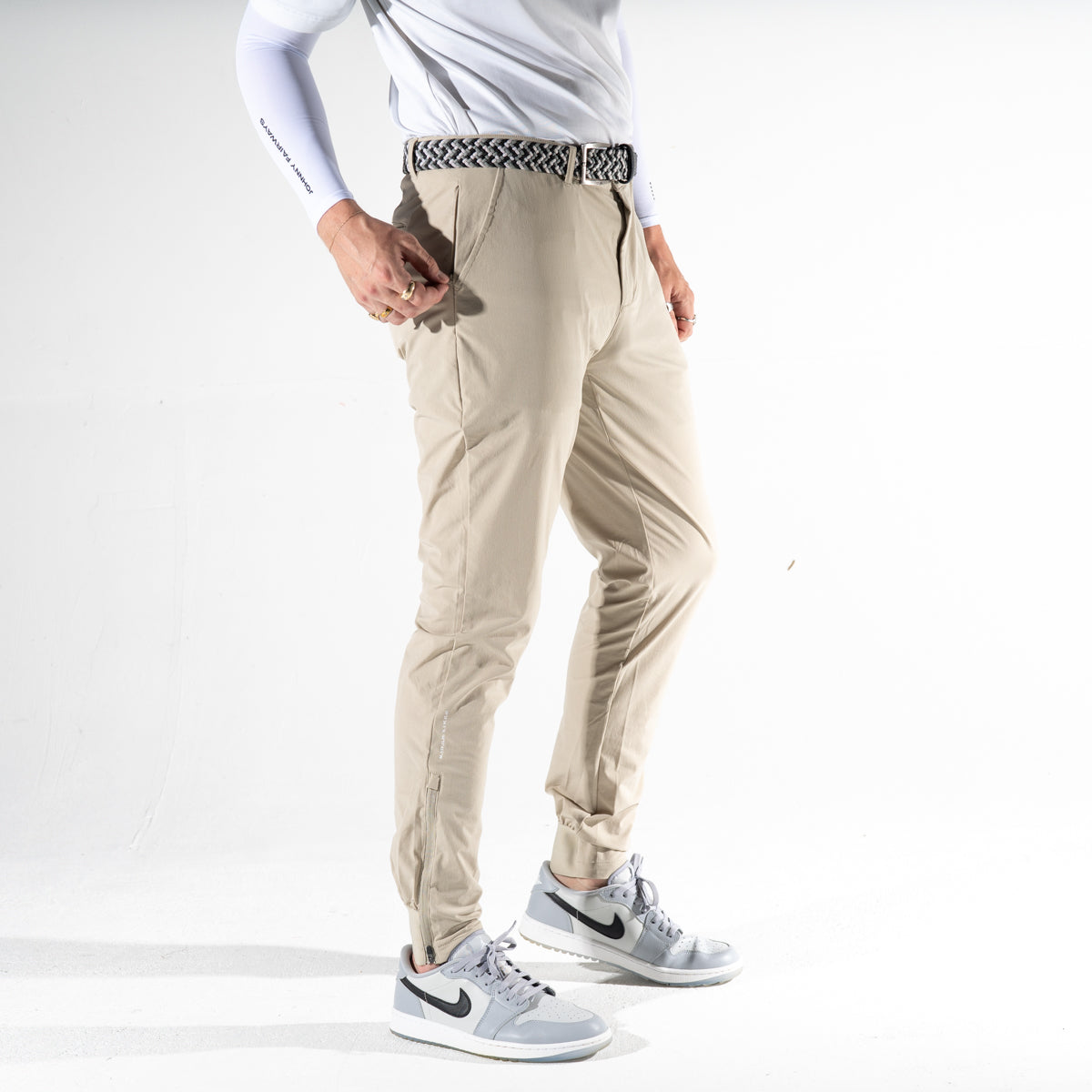 Tech Joggers — Beige