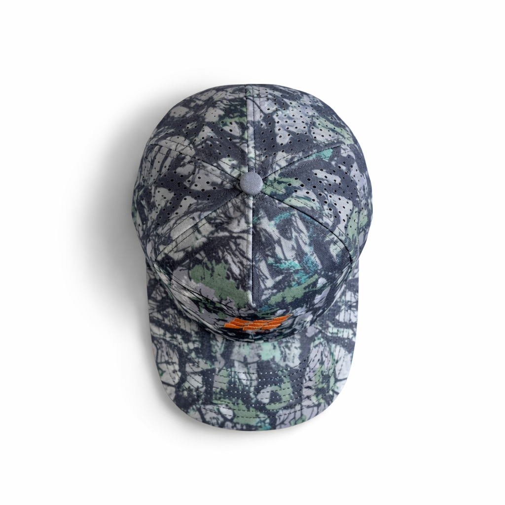 Quickdry Perforated Hat: 9 Flag – Camo