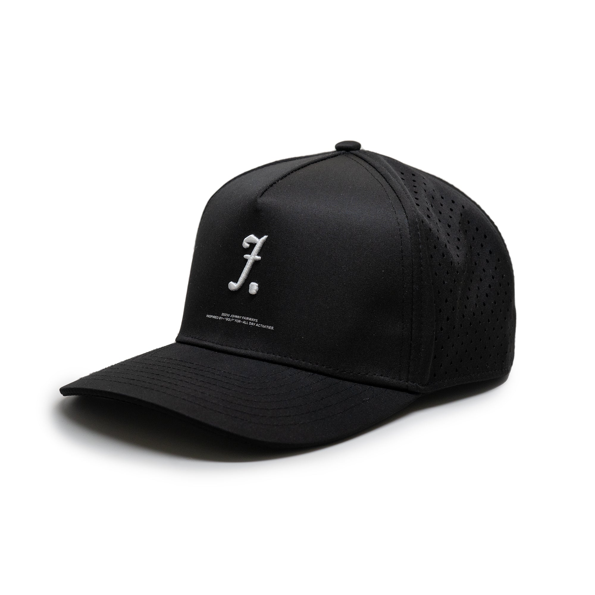 Quickdry Perforated Hat : Monogram – Black