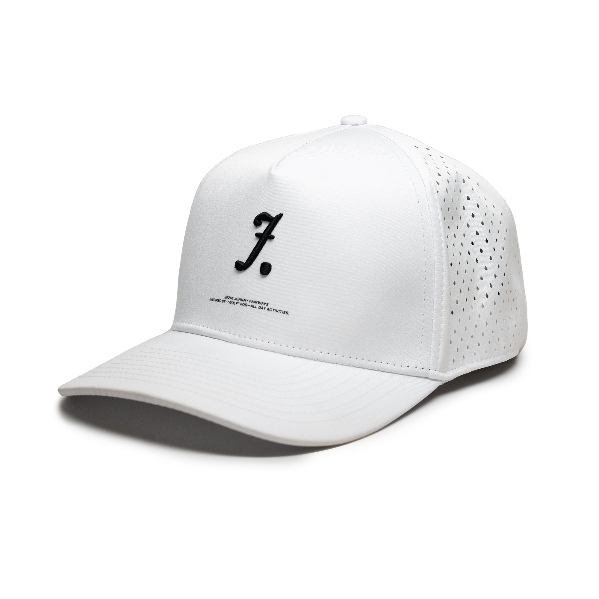 Quickdry Perforated Hat : Monogram – White