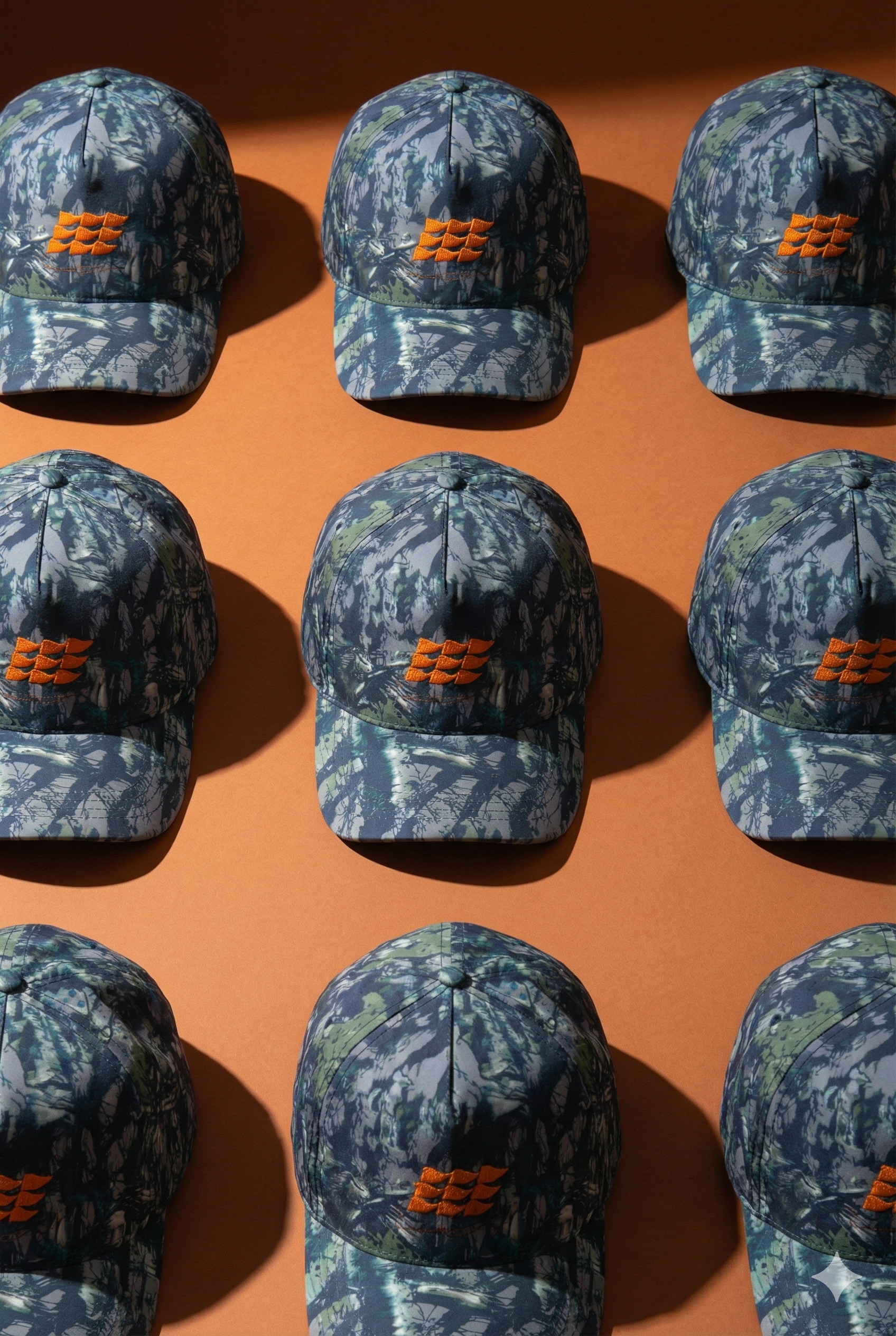 Quickdry Perforated Hat: 9 Flag – Camo